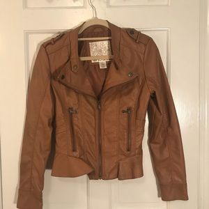 Vegan leather jacket- Arden B